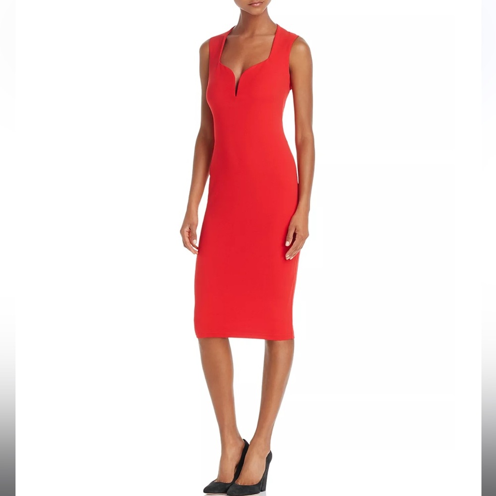 Nookie‎ Madonna Midi Dress, Size XS, Cherry Red, New